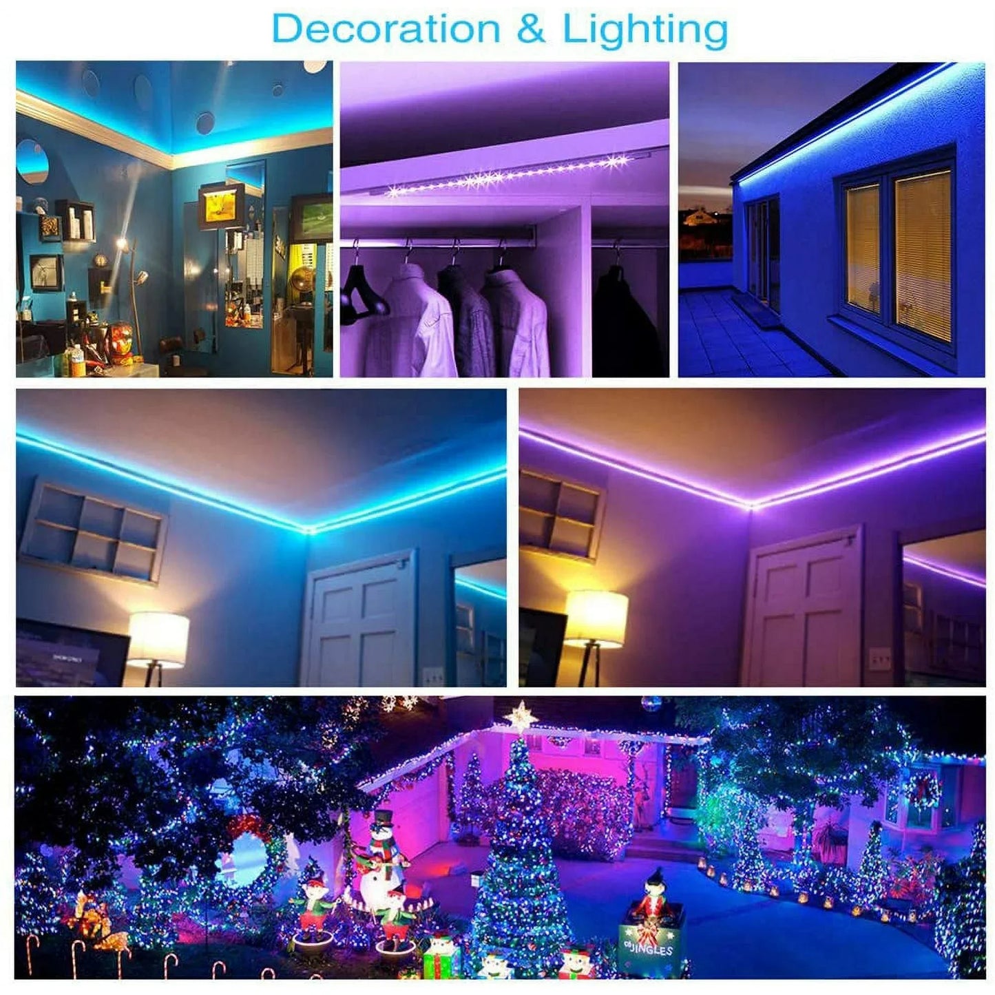 32ft Color LED Strip Lights