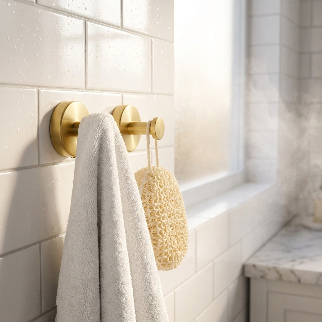 Twist-Lock Suction Cup Hooks in use lifestyle