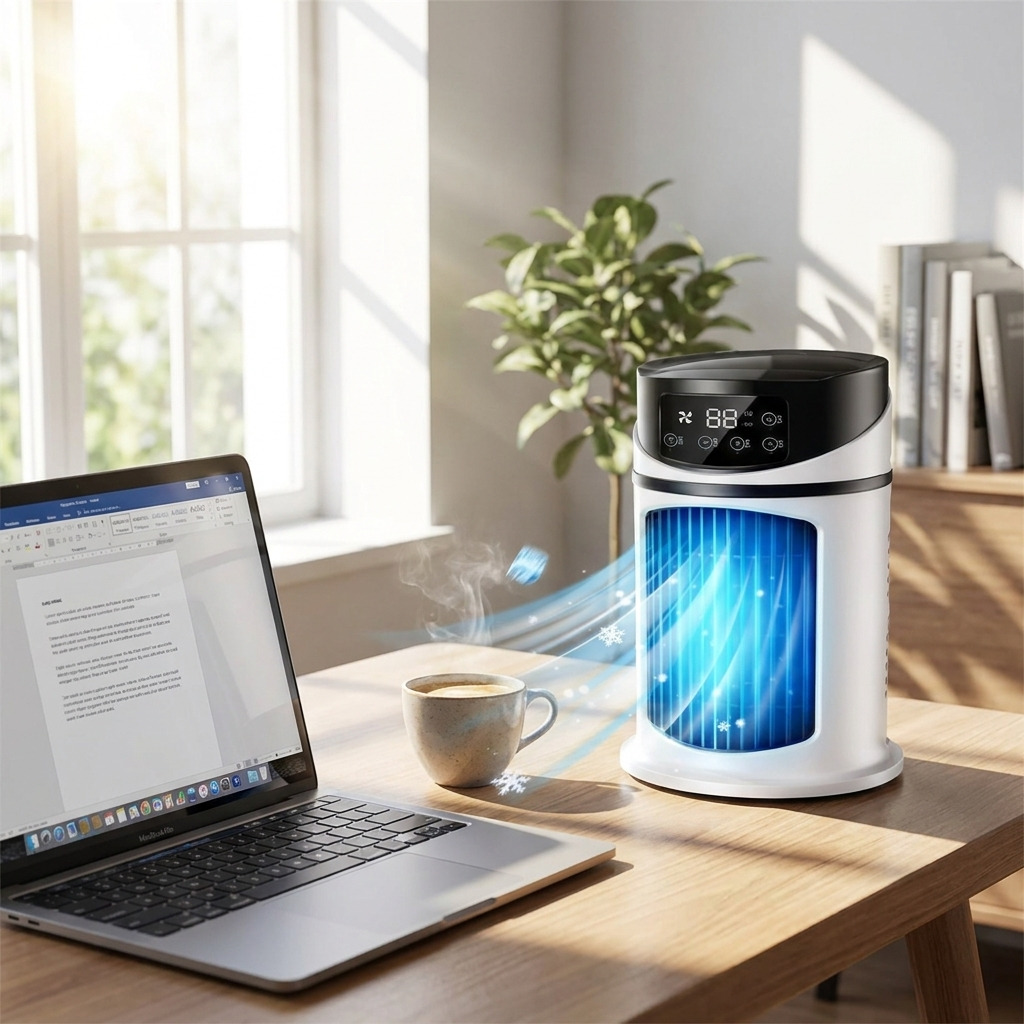 Portable Air Conditioner on office desk
