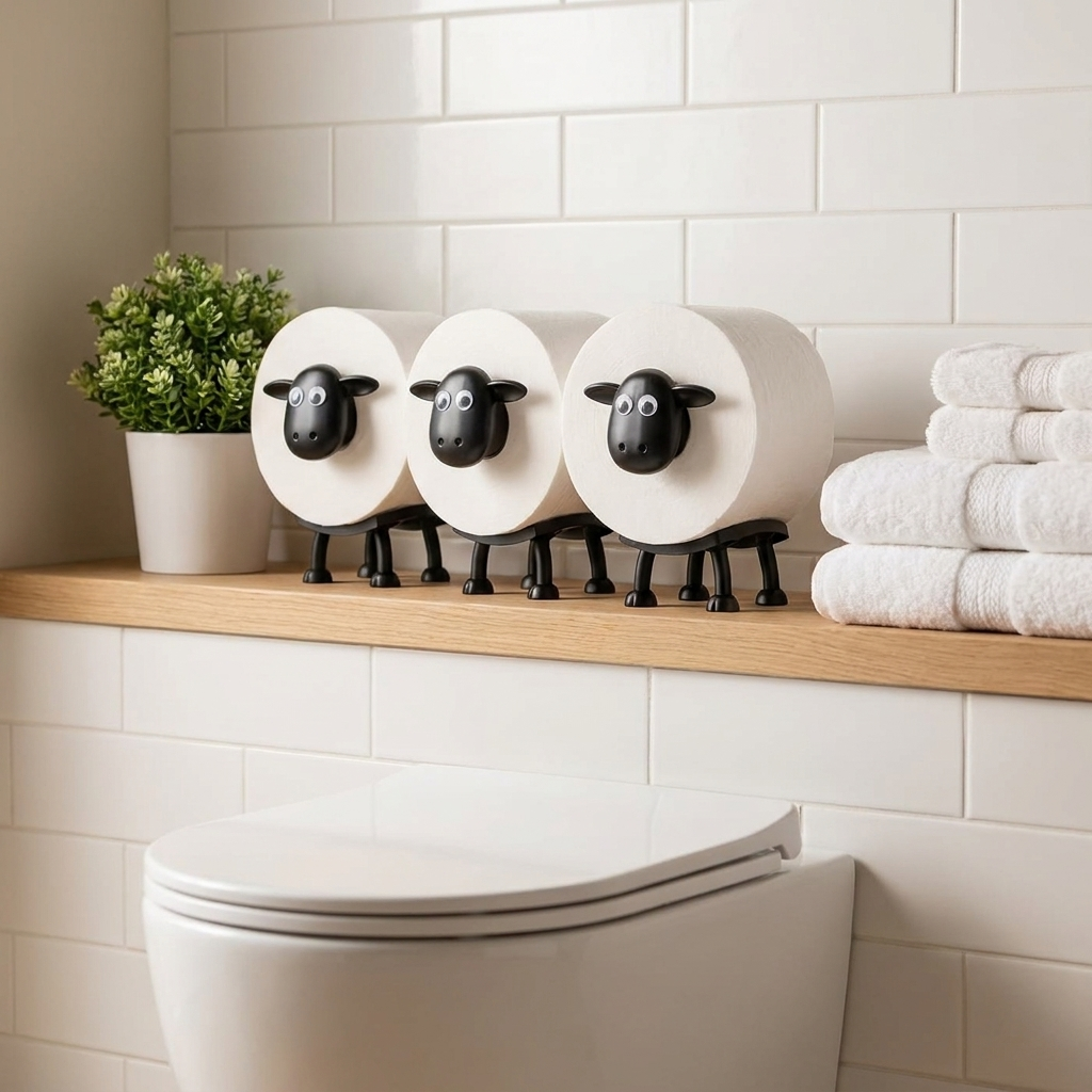 Toilet Paper Holder in use lifestyle