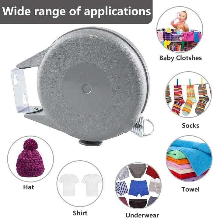 Retractable Wall-Mount Washing Line