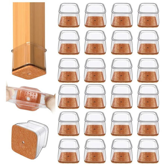 Square Chair Leg Floor Protector Set