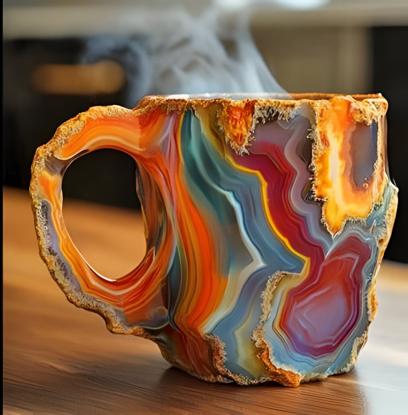 Mineral Crystal Ceramic Coffee Mugs