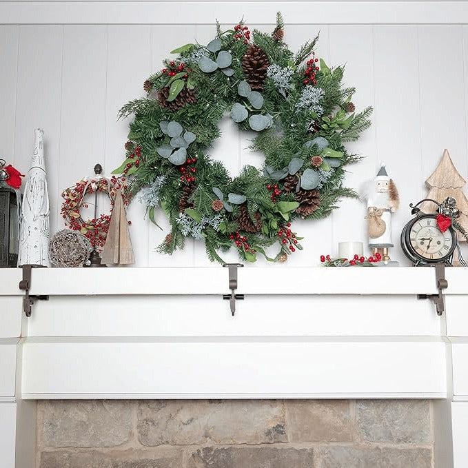 Garland Christmas Stocking Mantel Holders