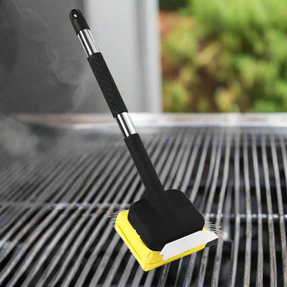 Steam-Powered Grill Brush with Scraper
