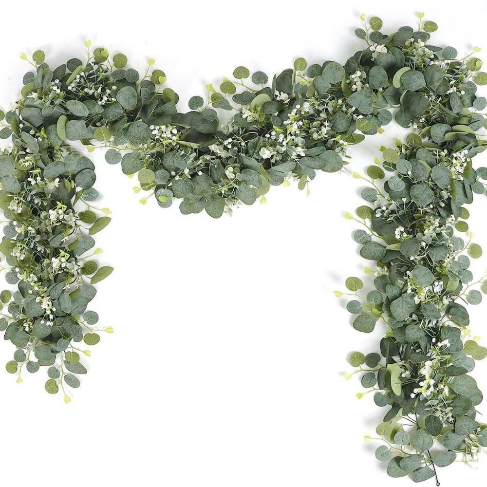 Elegant Faux Eucalyptus Garland Decor