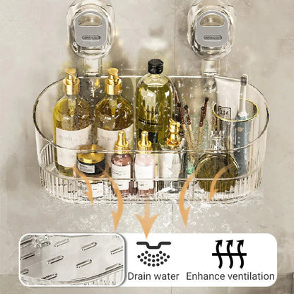 Suction Cup Bathroom Storage Rack