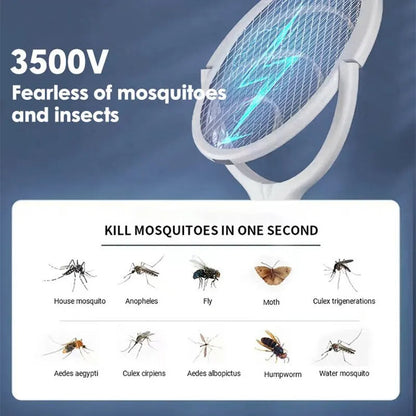 5-in-1 Rechargeable Bug Zapper Racket