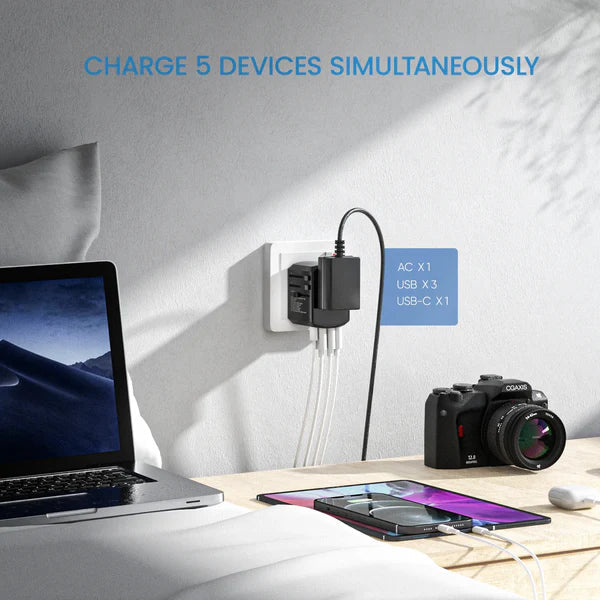 Multi-Port Universal Travel Adapter for Trips