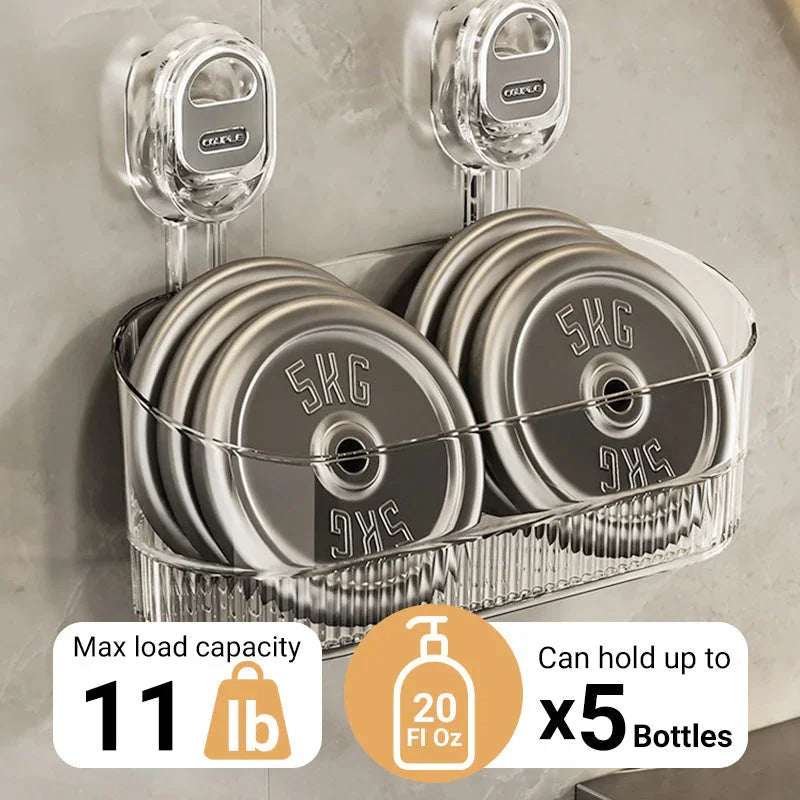 Suction Cup Bathroom Storage Rack