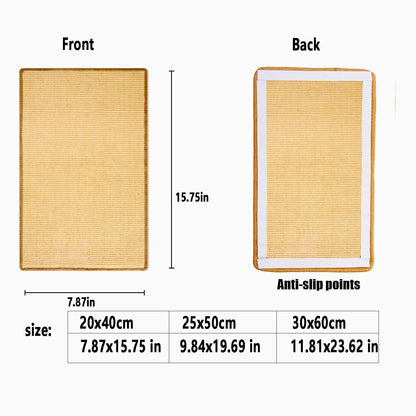 Sisal Cat Scratcher Mat for Furniture Protection