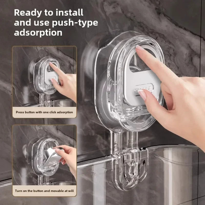 Suction Cup Bathroom Storage Rack