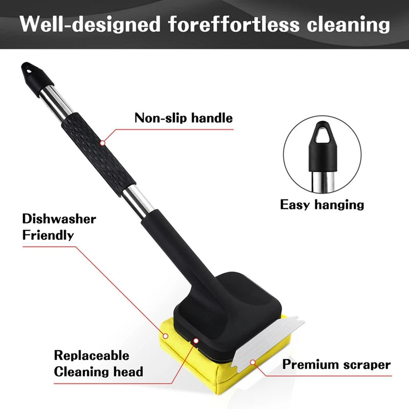 Steam-Powered Grill Brush with Scraper