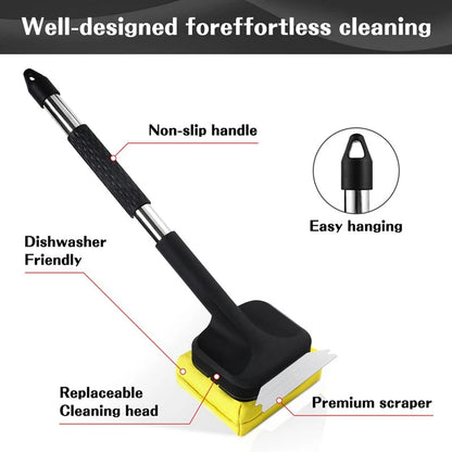 Steam-Powered Grill Brush with Scraper