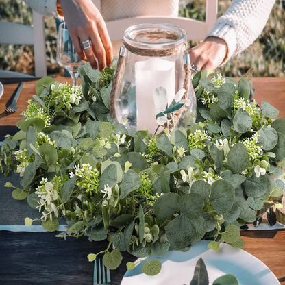 Elegant Faux Eucalyptus Garland Decor