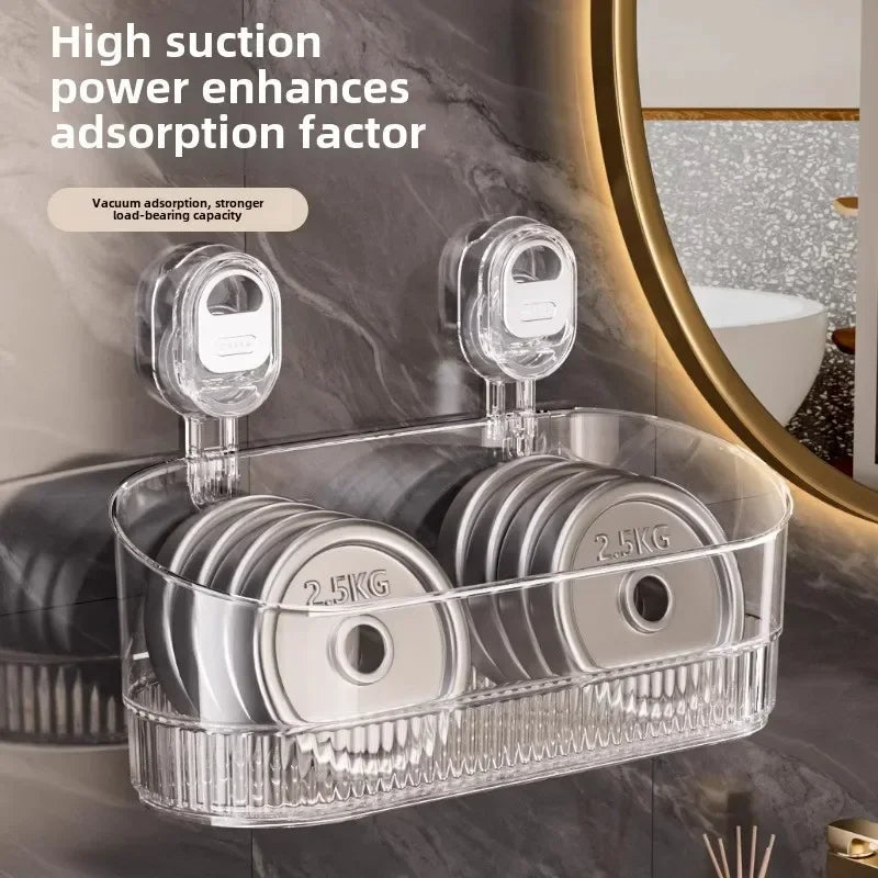 Suction Cup Bathroom Storage Rack
