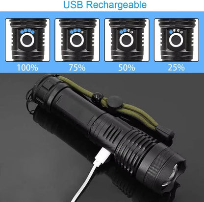 High-Lumen Rechargeable Flashlight for Emergencies