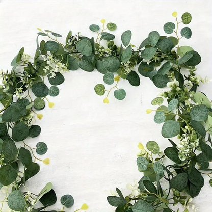 Elegant Faux Eucalyptus Garland Decor