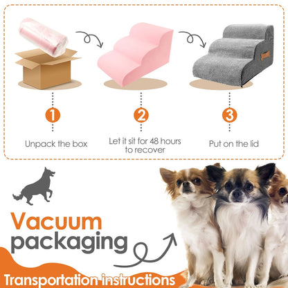 Sturdy Dog Stairs for Easy Bed Access