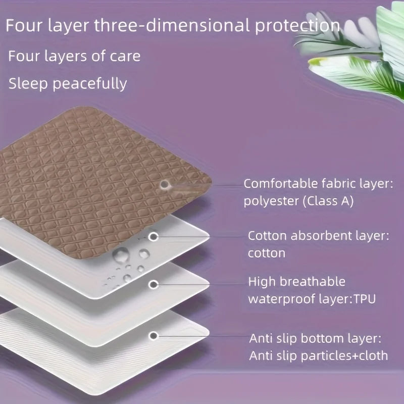 Washable Waterproof Bed Protector Pad