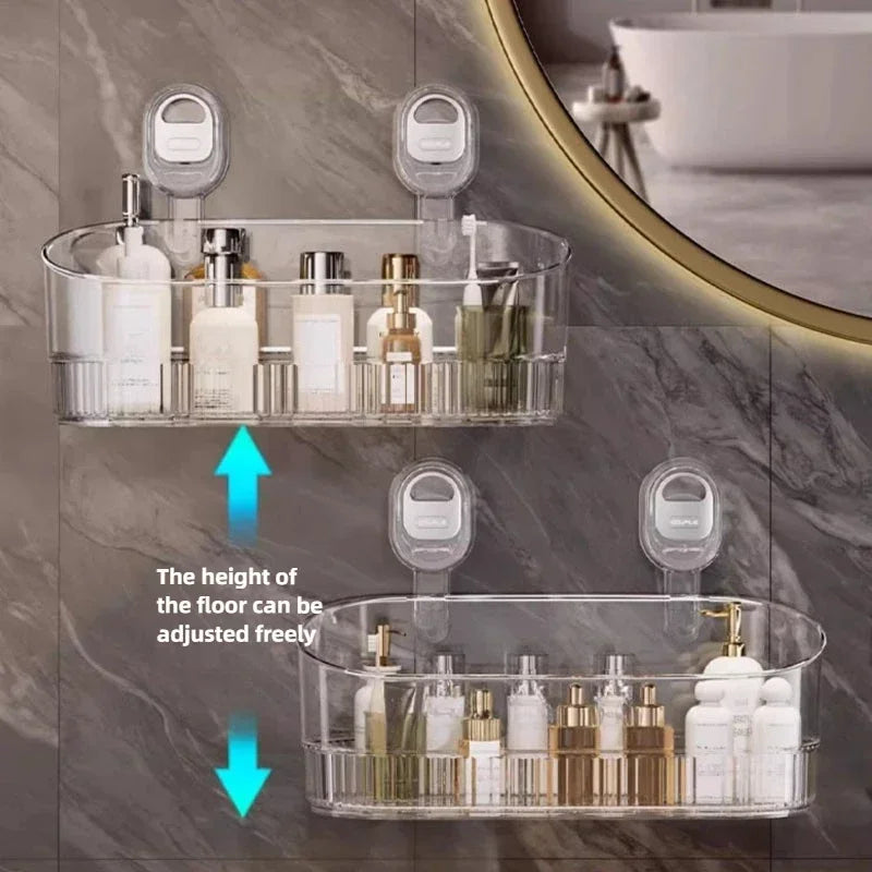 Suction Cup Bathroom Storage Rack