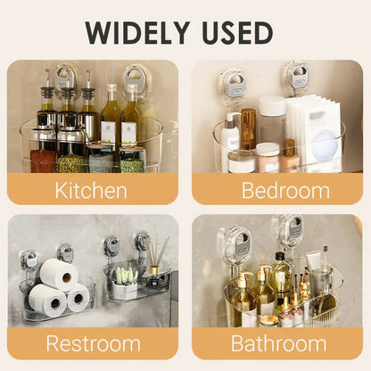 Suction Cup Bathroom Storage Rack