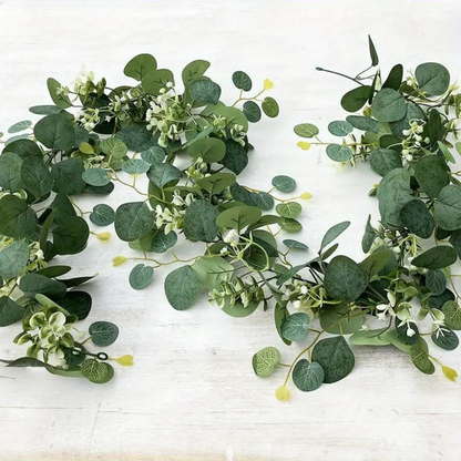 Elegant Faux Eucalyptus Garland Decor