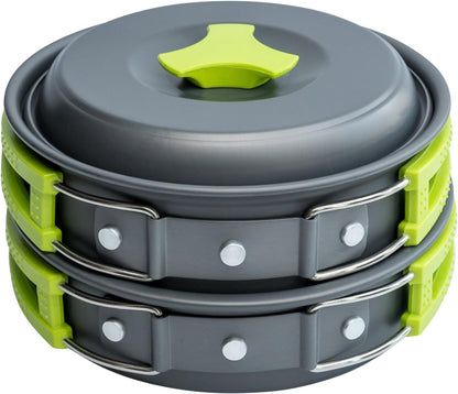 Compact Camping Cookware Backpacking Set