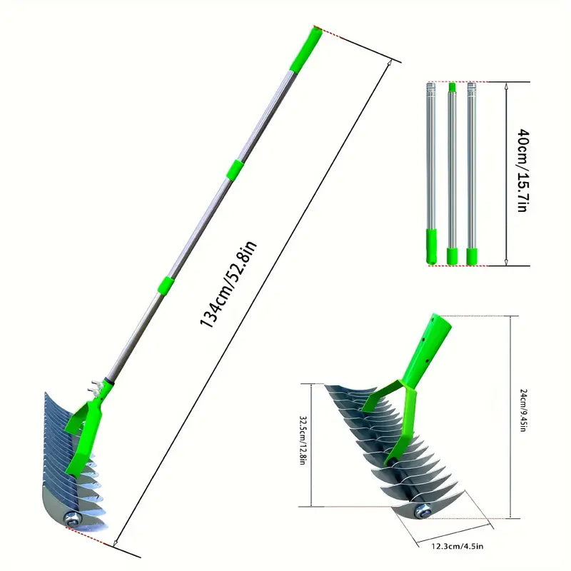 Long-Reach Thatch Rake for Healthier Lawns