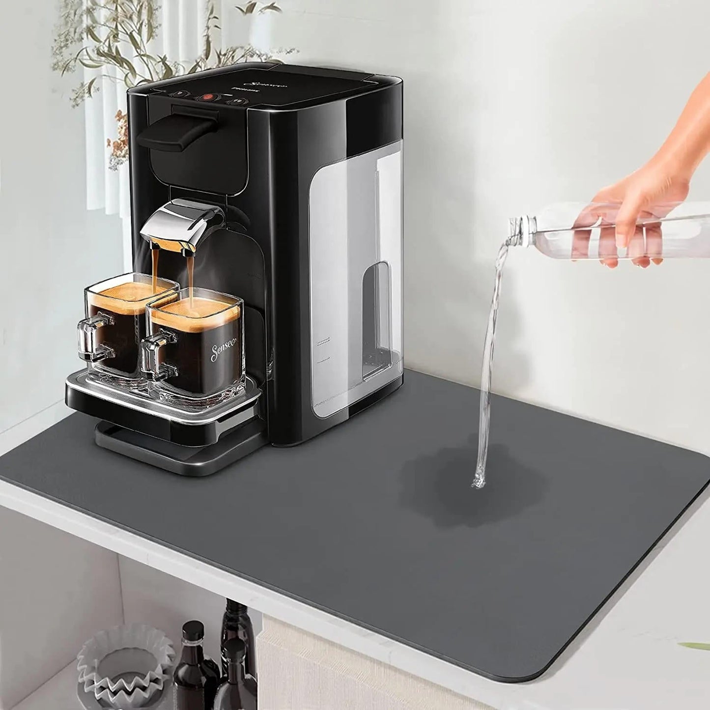 Super-Absorbent Kitchen Dish Drying Mat