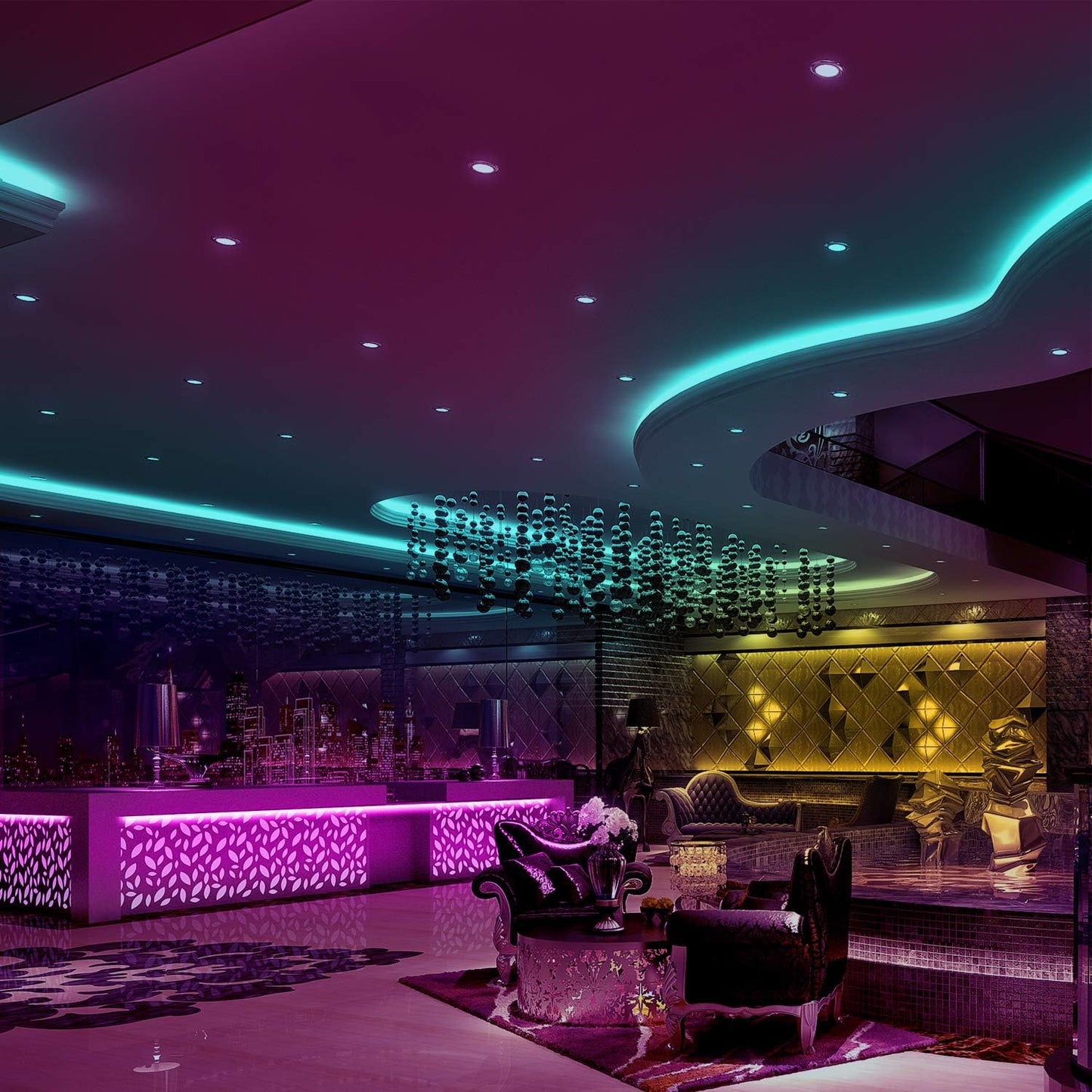 32ft Color LED Strip Lights