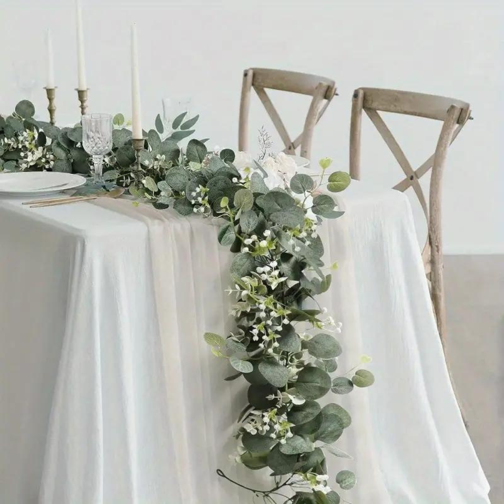 Elegant Faux Eucalyptus Garland Decor