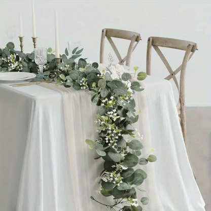 Elegant Faux Eucalyptus Garland Decor