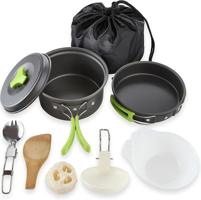 Compact Camping Cookware Backpacking Set