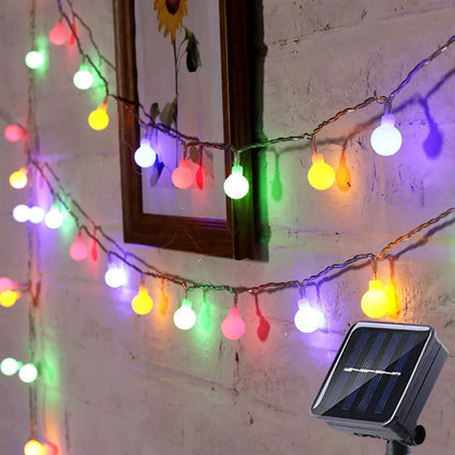 Solar-Powered Outdoor Fairy String Lights