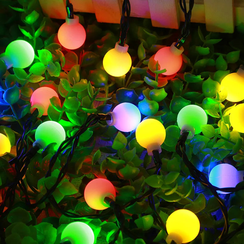 Solar-Powered Outdoor Fairy String Lights