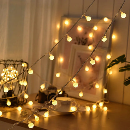 Solar-Powered Outdoor Fairy String Lights
