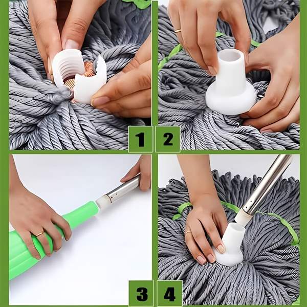Self-Wringing Rotating Floor Mop