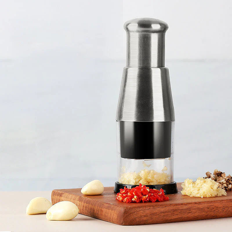 Compact Handheld Garlic Chopper