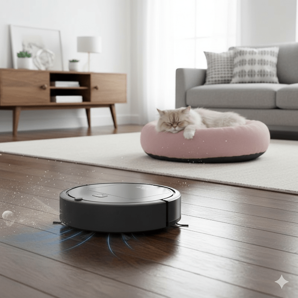 Smart Robot Vacuum With HEPA Filtration