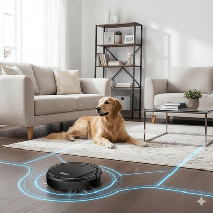 Smart Robot Vacuum With HEPA Filtration