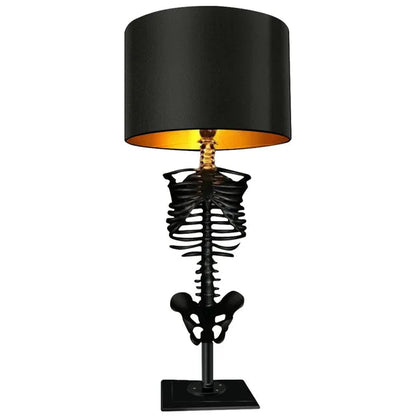 Handcrafted Gothic Skeleton Table Lamp