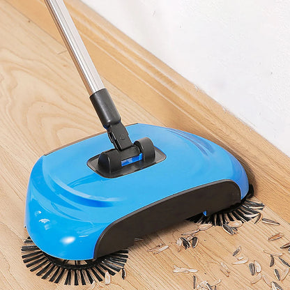 2-in-1 Rotating Bristle Sweeper Broom