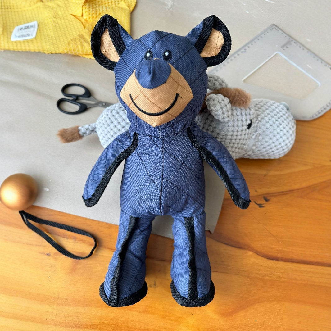 Tough Plush Bear Toy for Playful Dogs