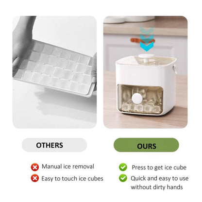 Push-Out Silicone Ice Cube Tray