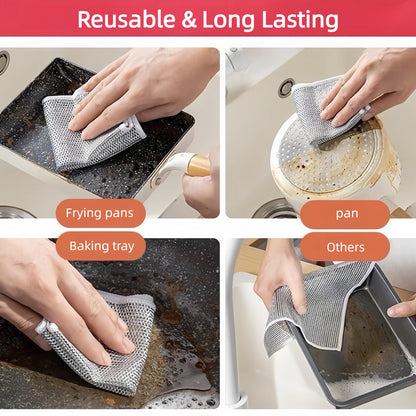Reusable Microfiber Cleaning Cloths, 20 Pack