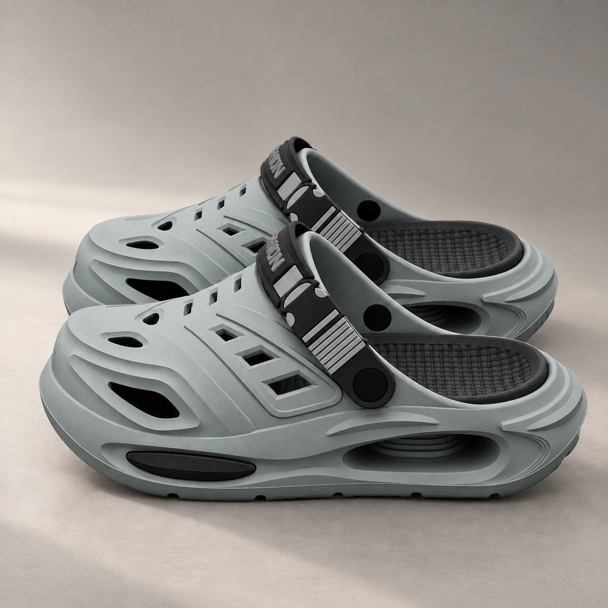 The Recovery Clog in grey, side view
