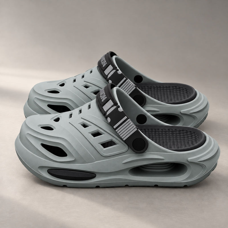 The Recovery Clog in grey, side view
