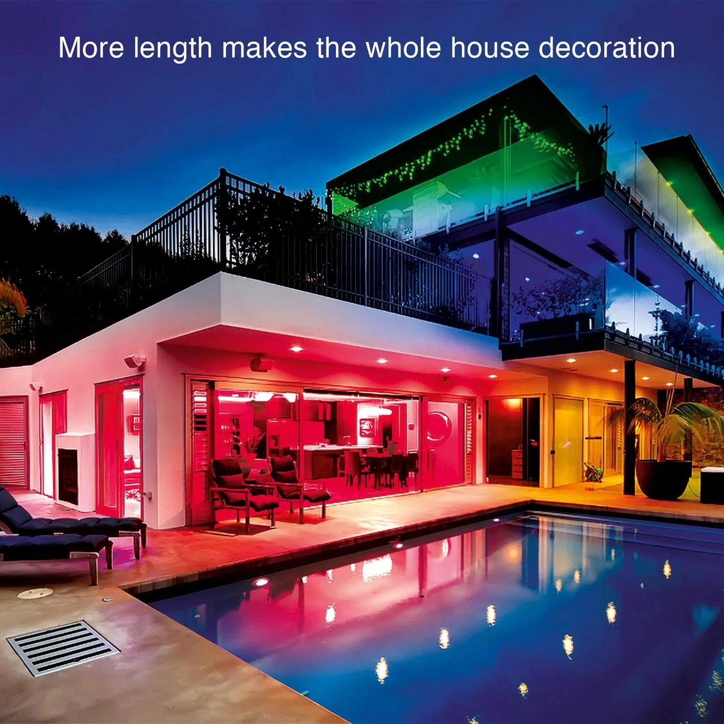 32ft Color LED Strip Lights