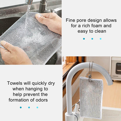 Reusable Microfiber Cleaning Cloths, 20 Pack